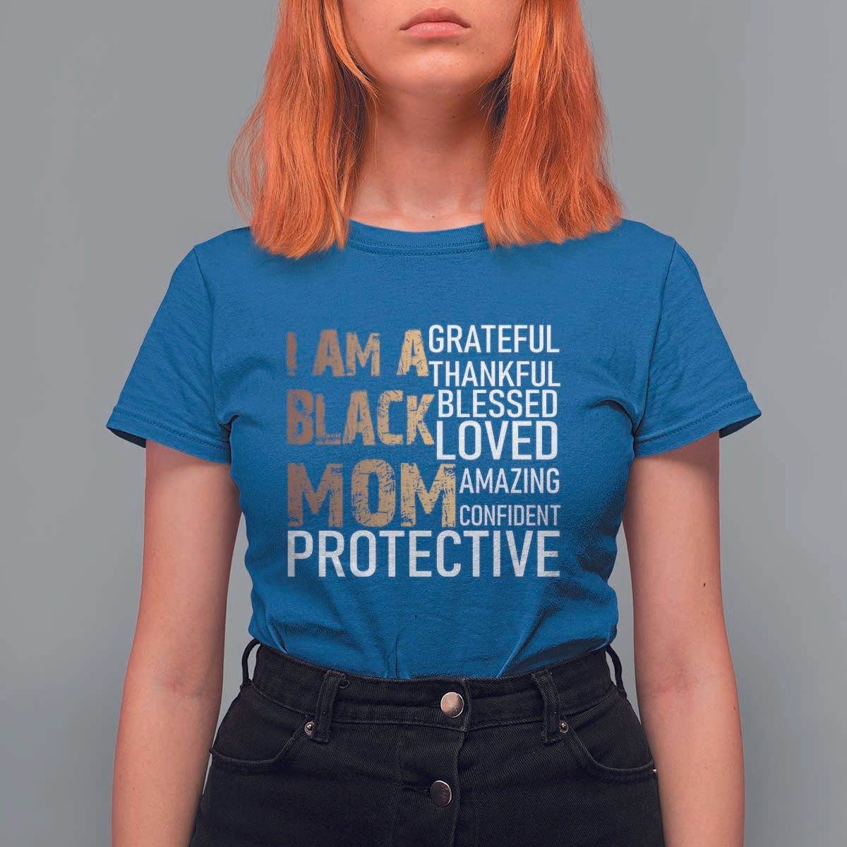 Funny I Am A Black Mom T Shirt For Women Black History Month Mothers Day