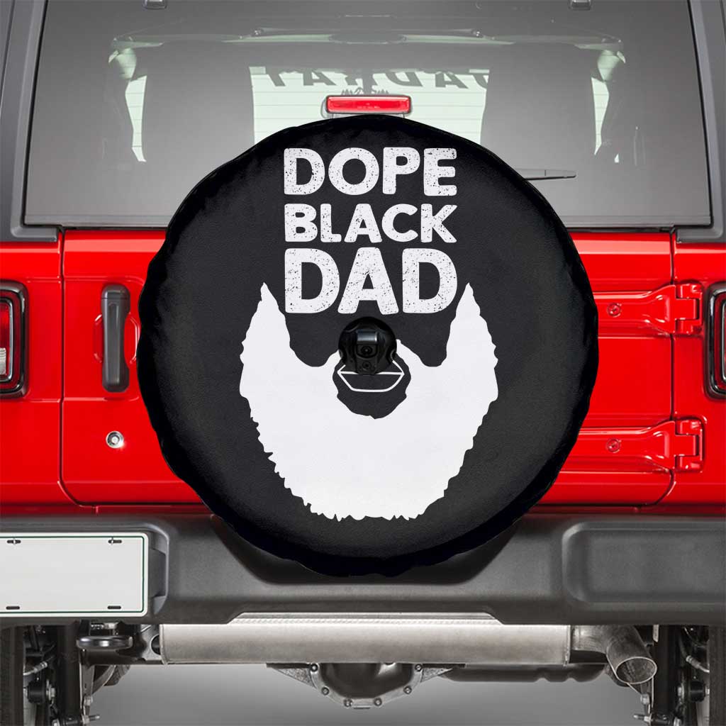 Funny Dope Black Dad Spare Tire Cover Father's Day Juneteenth History Month