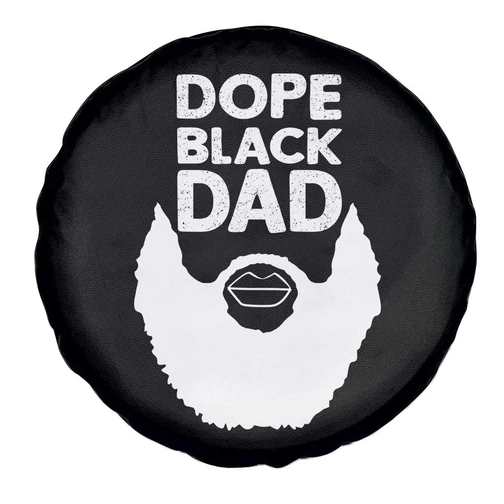 Funny Dope Black Dad Spare Tire Cover Father's Day Juneteenth History Month