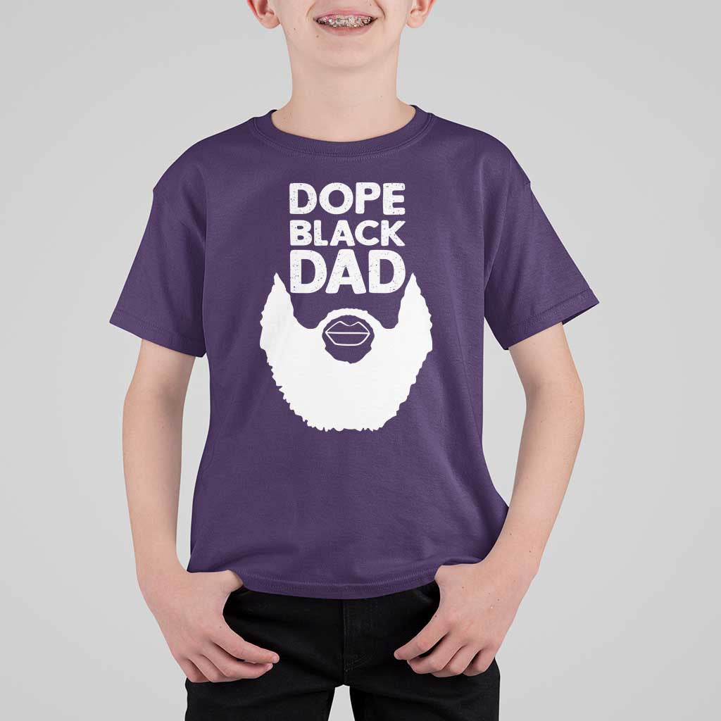 Funny Dope Black Dad T Shirt For Kid Father's Day Juneteenth History Month