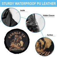Funny African American Cowgirl Spare Tire Cover Saddle Up Buttercup Southern Western