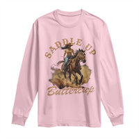 Funny African American Cowgirl Long Sleeve Shirt Saddle Up Buttercup Southern Western