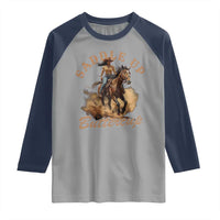 Funny African American Cowgirl Raglan Shirt Saddle Up Buttercup Southern Western