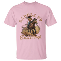 Funny African American Cowgirl T Shirt Saddle Up Buttercup Southern Western