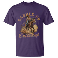 Funny African American Cowgirl T Shirt Saddle Up Buttercup Southern Western