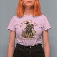 Funny African American Cowgirl T Shirt For Women Saddle Up Buttercup Southern Western