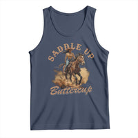 Funny African American Cowgirl Tank Top Saddle Up Buttercup Southern Western
