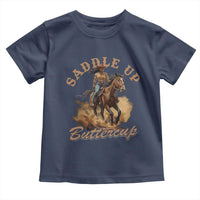 Funny African American Cowgirl Toddler T Shirt Saddle Up Buttercup Southern Western