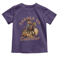 Funny African American Cowgirl Toddler T Shirt Saddle Up Buttercup Southern Western