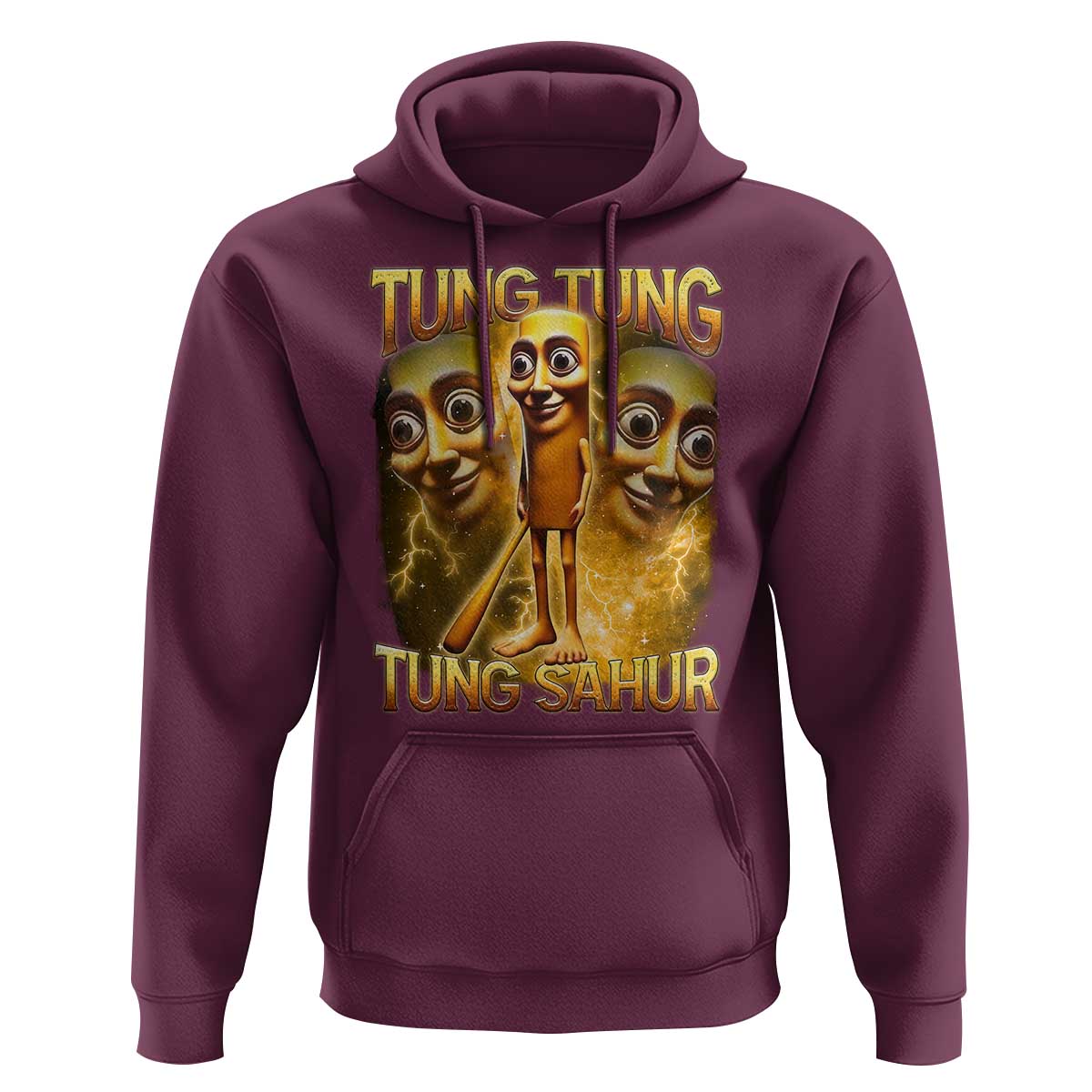 Funny Italian Brainrot Tung Tung Tung Sahur Hoodie Gen Z Meme
