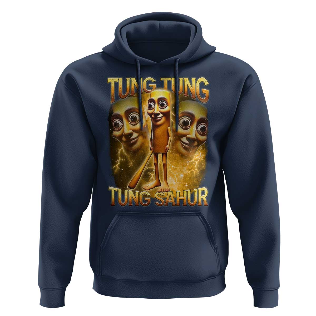 Funny Italian Brainrot Tung Tung Tung Sahur Hoodie Gen Z Meme