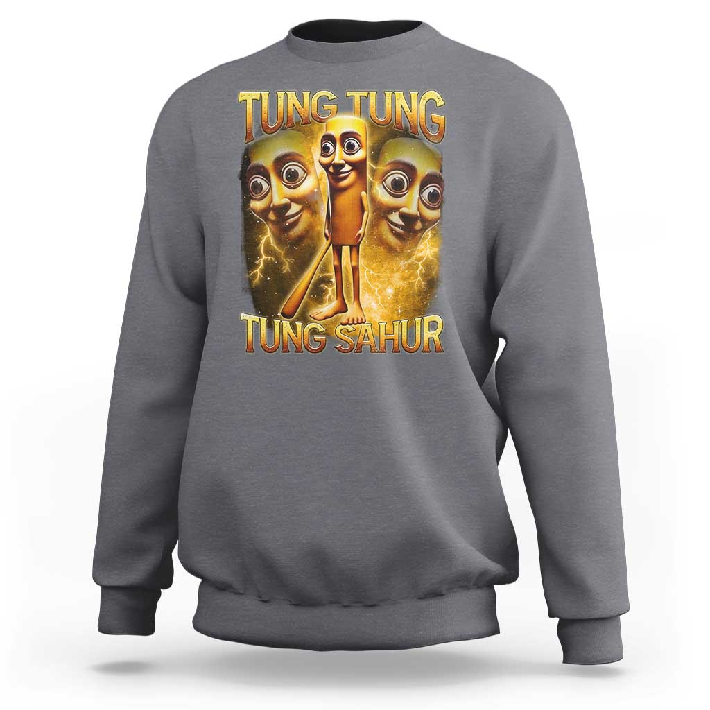 Funny Italian Brainrot Tung Tung Tung Sahur Sweatshirt Gen Z Meme