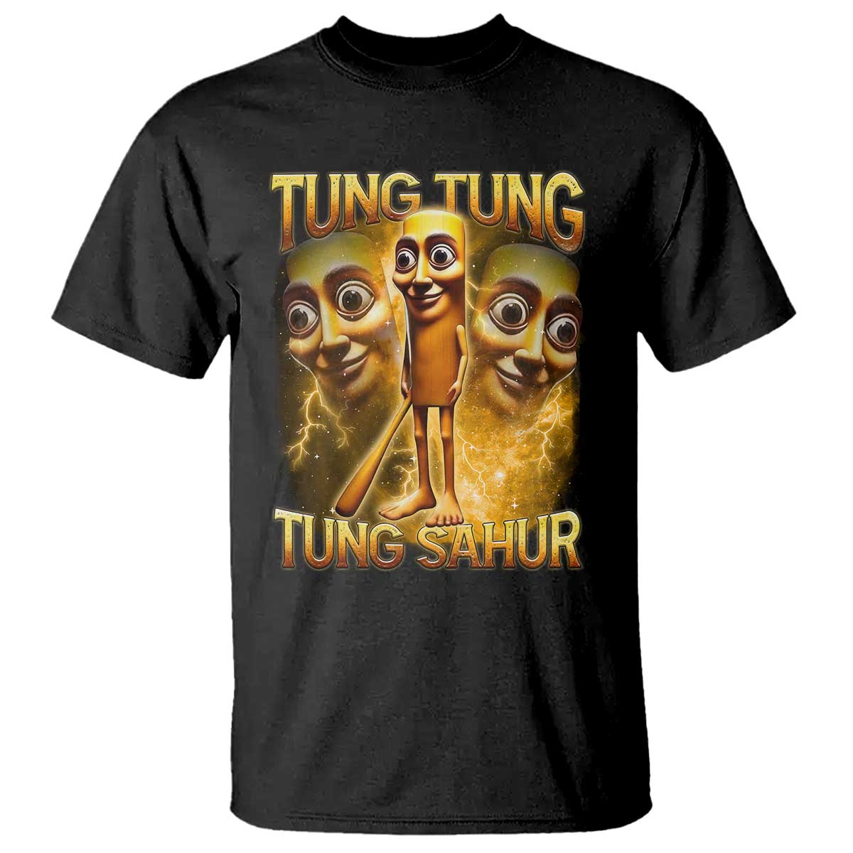 Funny Italian Brainrot Tung Tung Tung Sahur T Shirt Gen Z Meme