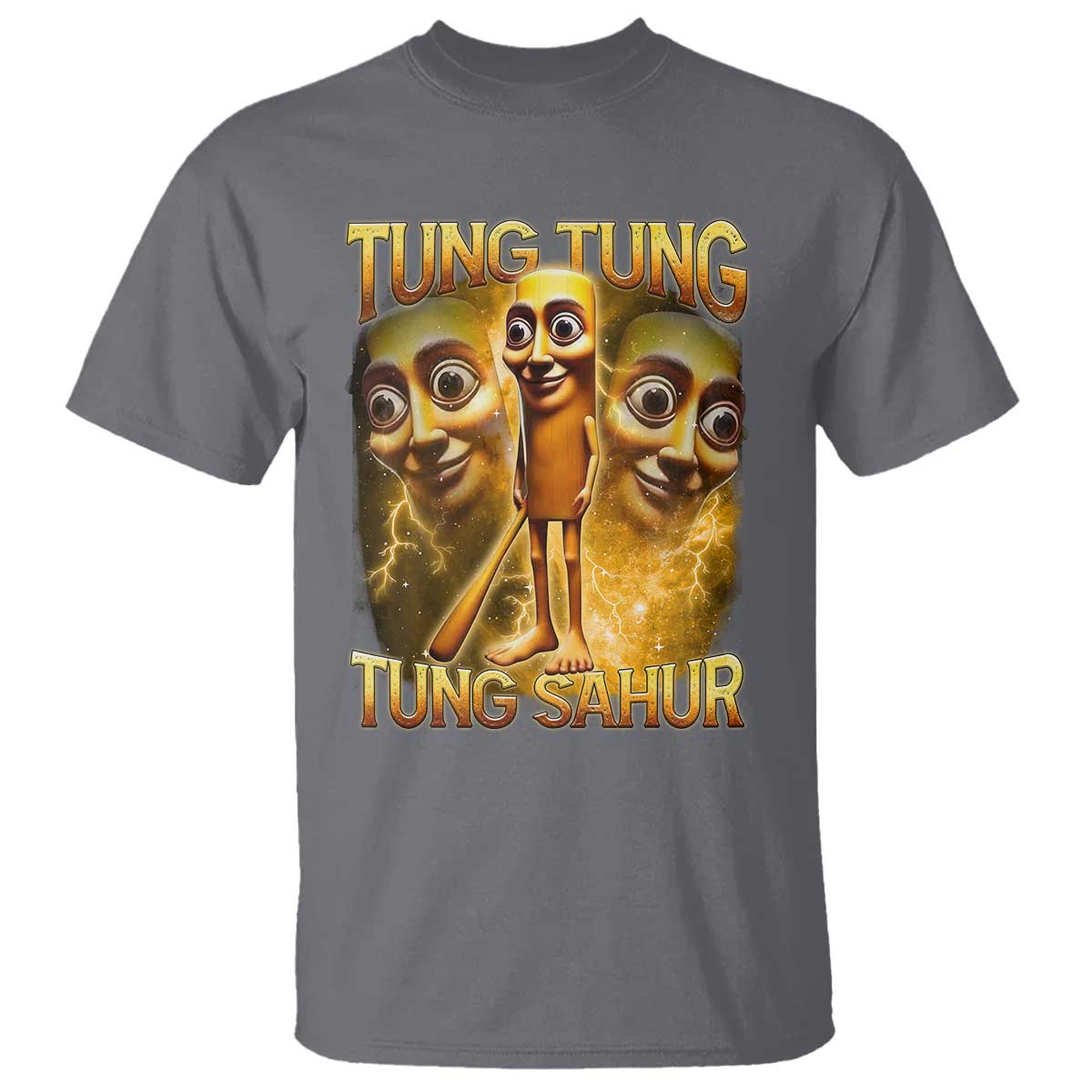 Funny Italian Brainrot Tung Tung Tung Sahur T Shirt Gen Z Meme