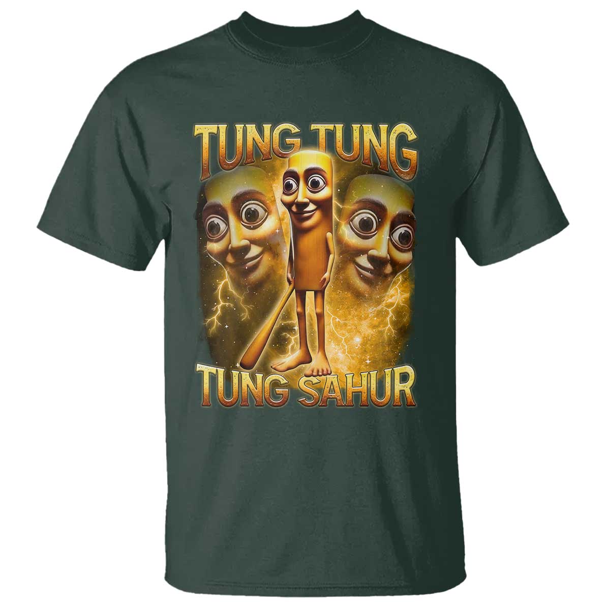 Funny Italian Brainrot Tung Tung Tung Sahur T Shirt Gen Z Meme