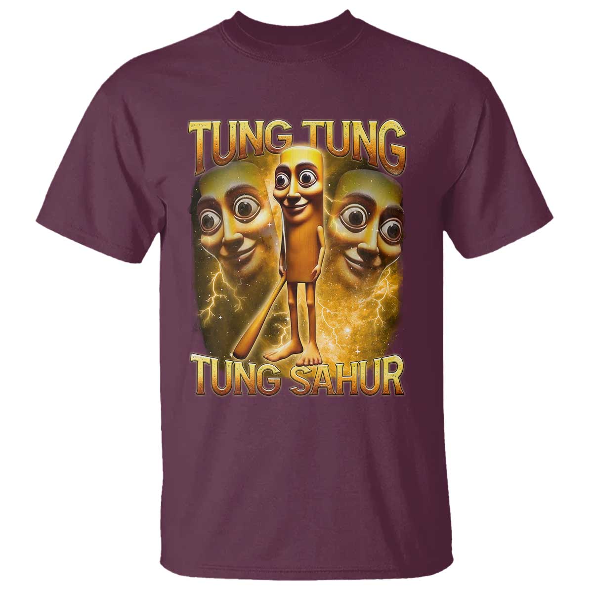 Funny Italian Brainrot Tung Tung Tung Sahur T Shirt Gen Z Meme