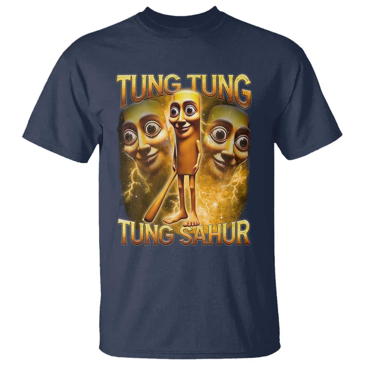 Funny Italian Brainrot Tung Tung Tung Sahur T Shirt Gen Z Meme