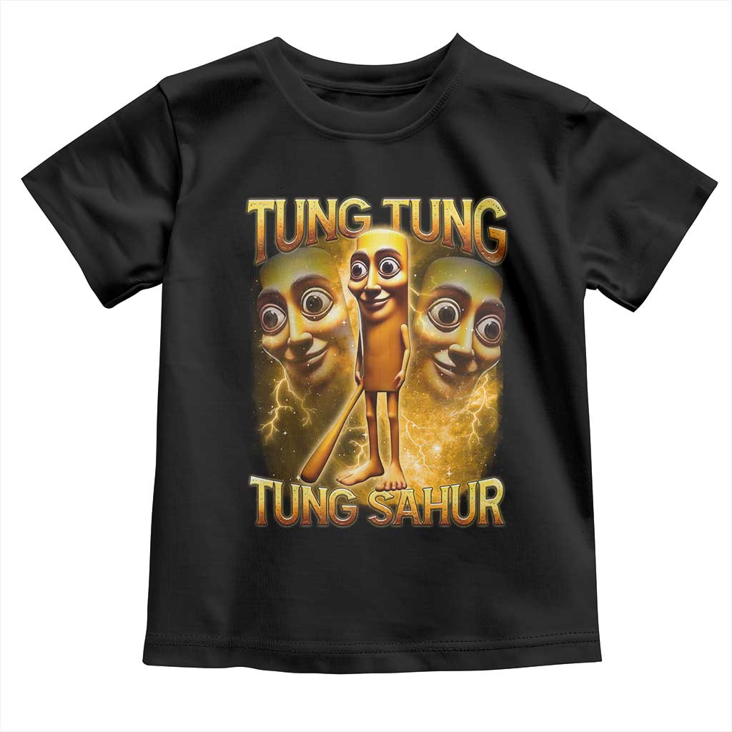 Funny Italian Brainrot Tung Tung Tung Sahur Toddler T Shirt Gen Z Meme