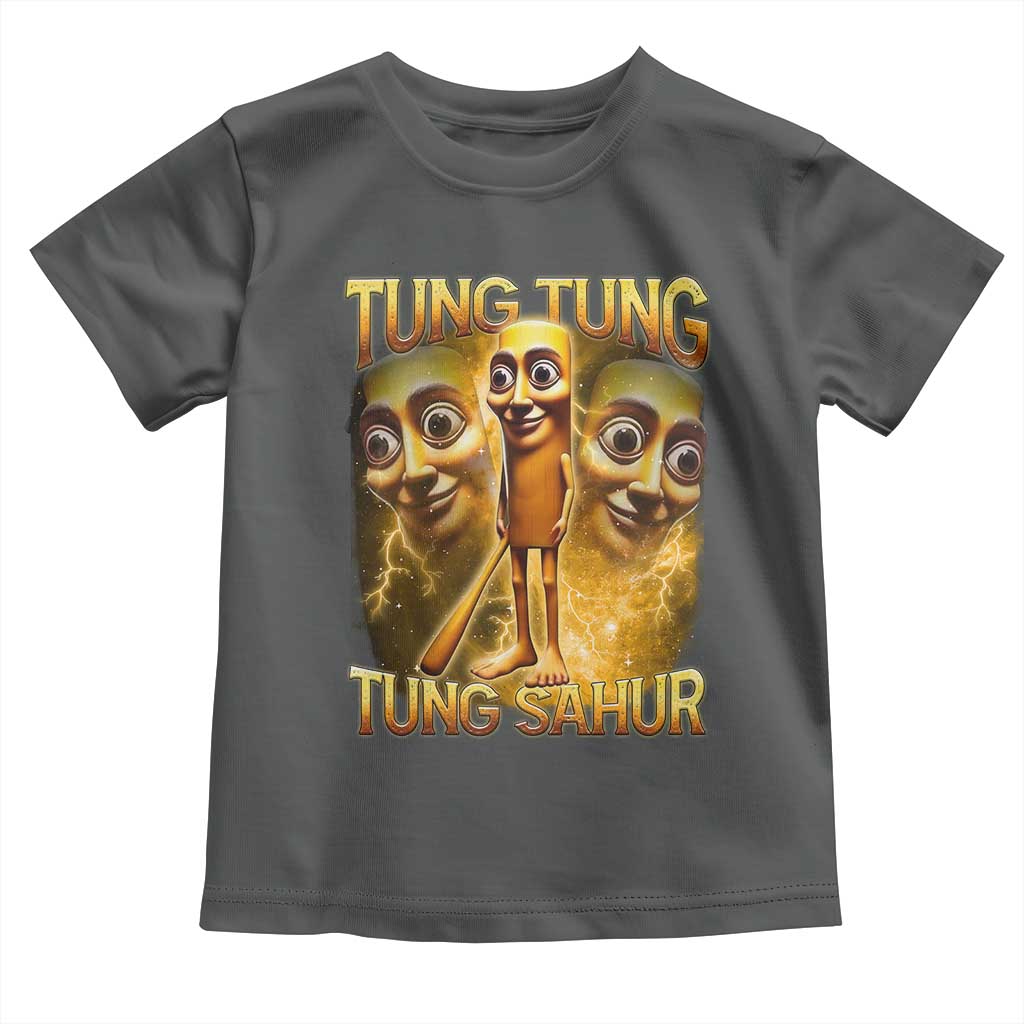 Funny Italian Brainrot Tung Tung Tung Sahur Toddler T Shirt Gen Z Meme