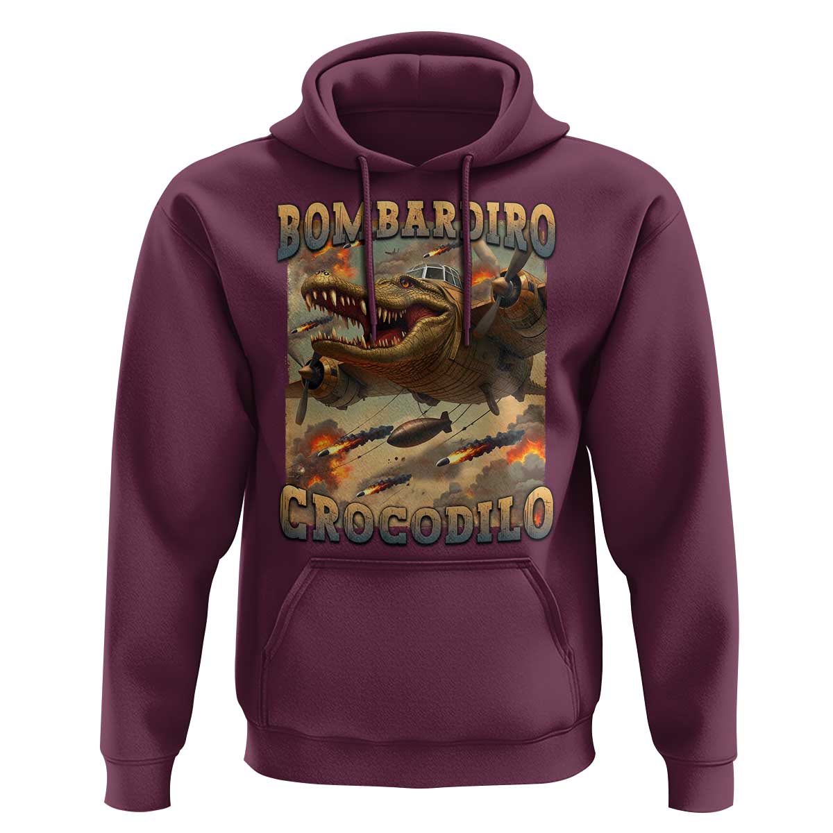Funny Italian Brainrot Bombardiro Crocodilo Hoodie Gen Z Meme