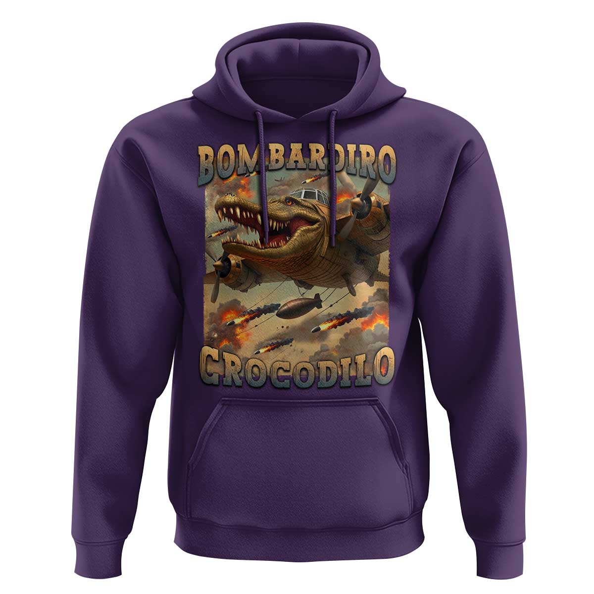 Funny Italian Brainrot Bombardiro Crocodilo Hoodie Gen Z Meme