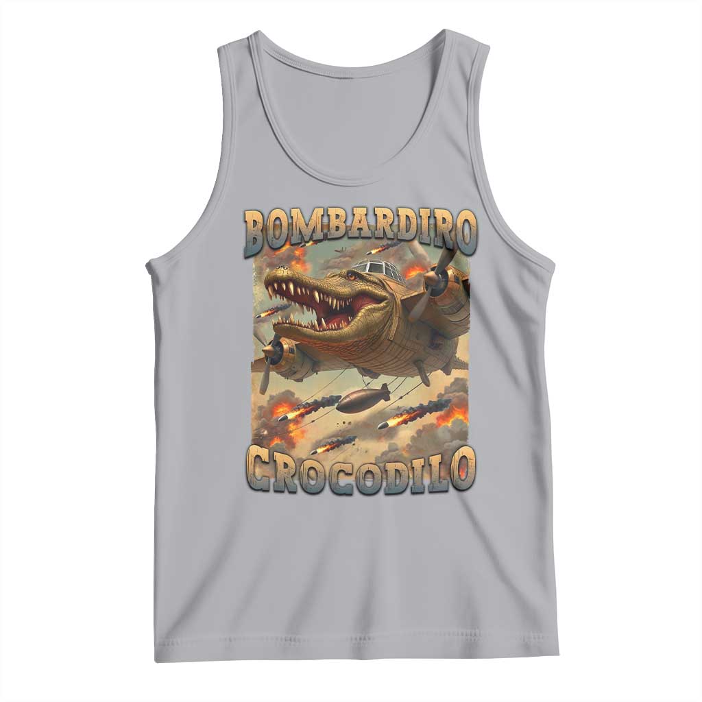 Funny Italian Brainrot Bombardiro Crocodilo Tank Top Gen Z Meme