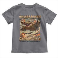Funny Italian Brainrot Bombardiro Crocodilo Toddler T Shirt Gen Z Meme