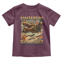 Funny Italian Brainrot Bombardiro Crocodilo Toddler T Shirt Gen Z Meme