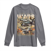 Funny Italian Brainrot Croco Avian Wars Long Sleeve Shirt Bombardino Crocodilo Bombombini Gusini Gen Z Meme