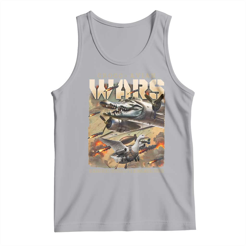 Funny Italian Brainrot Croco Avian Wars Tank Top Bombardino Crocodilo Bombombini Gusini Gen Z Meme