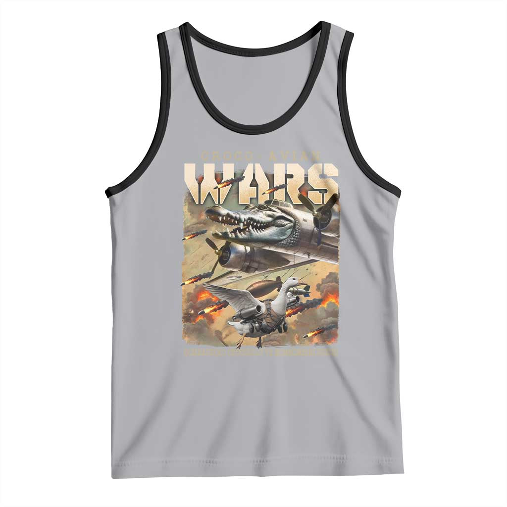 Funny Italian Brainrot Croco Avian Wars Tank Top Bombardino Crocodilo Bombombini Gusini Gen Z Meme