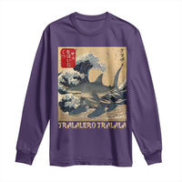 Funny Italian Brainrot Tralalero Tralala Shark Long Sleeve Shirt Japanese Art Gen Z Meme