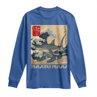 Funny Italian Brainrot Tralalero Tralala Shark Long Sleeve Shirt Japanese Art Gen Z Meme