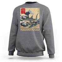 Funny Italian Brainrot Tralalero Tralala Shark Sweatshirt Japanese Art Gen Z Meme