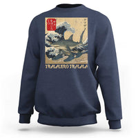Funny Italian Brainrot Tralalero Tralala Shark Sweatshirt Japanese Art Gen Z Meme