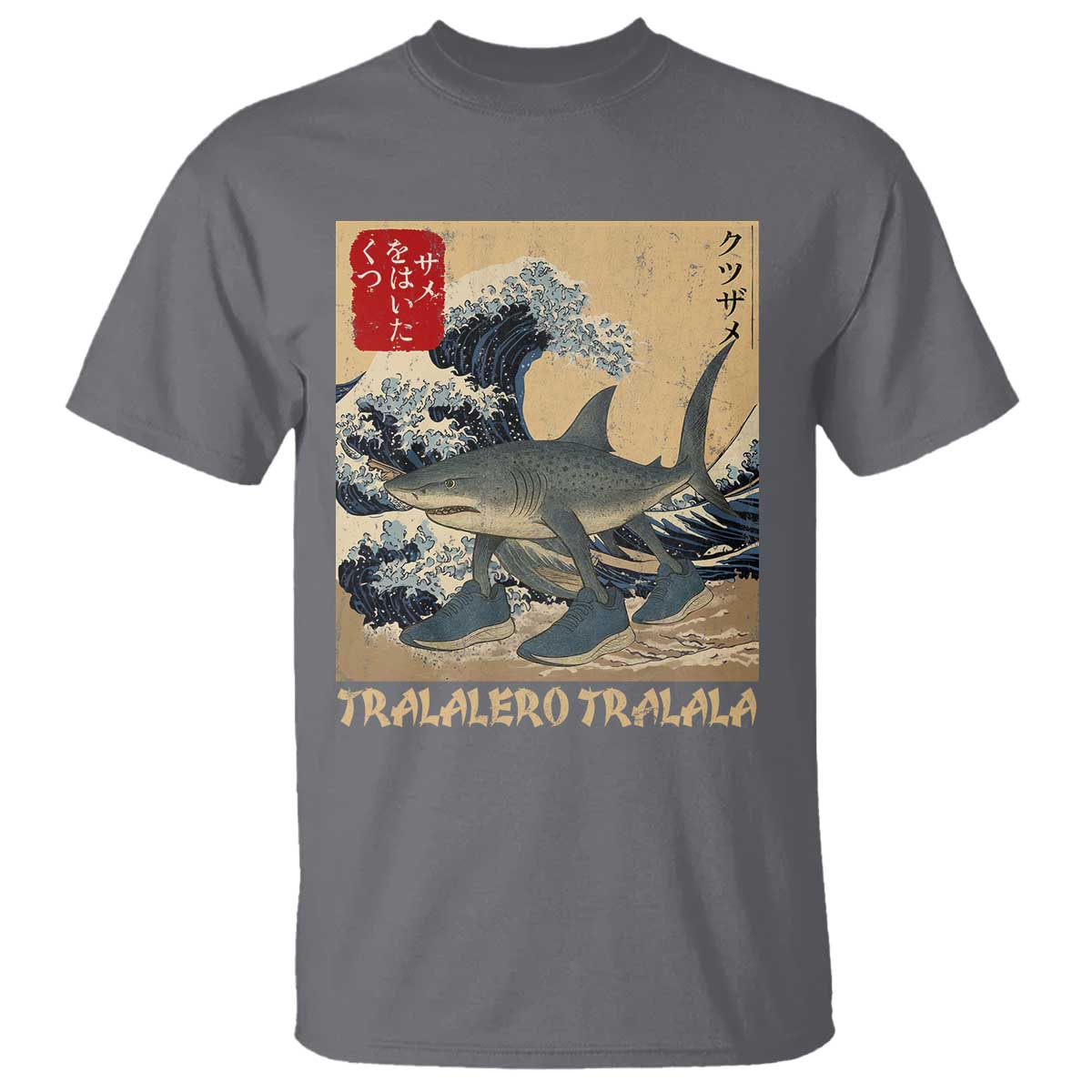 Funny Italian Brainrot Tralalero Tralala Shark T Shirt Japanese Art Gen Z Meme