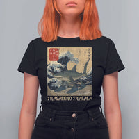 Funny Italian Brainrot Tralalero Tralala Shark T Shirt For Women Japanese Art Gen Z Meme
