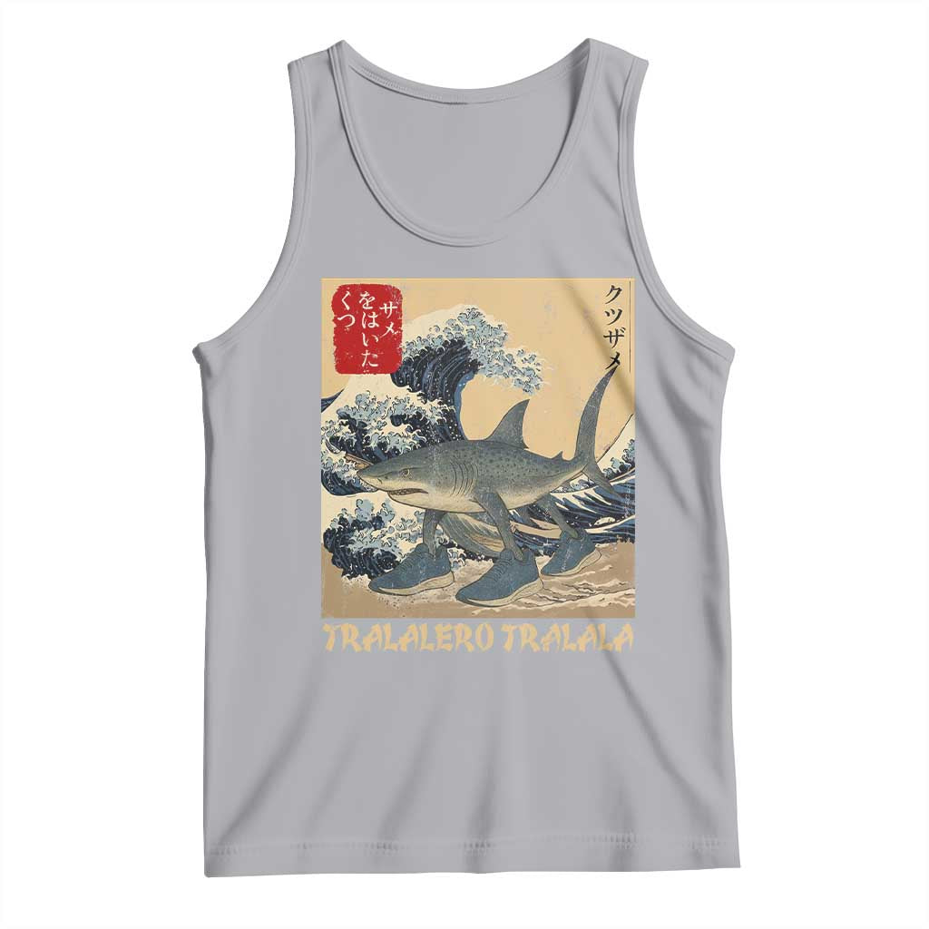 Funny Italian Brainrot Tralalero Tralala Shark Tank Top Japanese Art Gen Z Meme