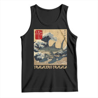 Funny Italian Brainrot Tralalero Tralala Shark Tank Top Japanese Art Gen Z Meme