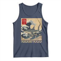 Funny Italian Brainrot Tralalero Tralala Shark Tank Top Japanese Art Gen Z Meme