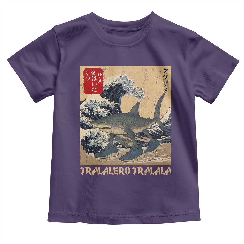 Funny Italian Brainrot Tralalero Tralala Shark Toddler T Shirt Japanese Art Gen Z Meme