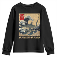 Funny Italian Brainrot Tralalero Tralala Shark Youth Sweatshirt Japanese Art Gen Z Meme