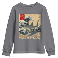 Funny Italian Brainrot Tralalero Tralala Shark Youth Sweatshirt Japanese Art Gen Z Meme