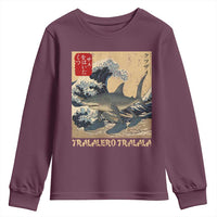 Funny Italian Brainrot Tralalero Tralala Shark Youth Sweatshirt Japanese Art Gen Z Meme