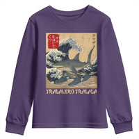 Funny Italian Brainrot Tralalero Tralala Shark Youth Sweatshirt Japanese Art Gen Z Meme