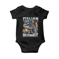 Funny Italian Brainrot Gen Z Meme Baby Onesie
