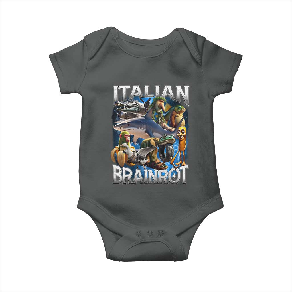 Funny Italian Brainrot Gen Z Meme Baby Onesie