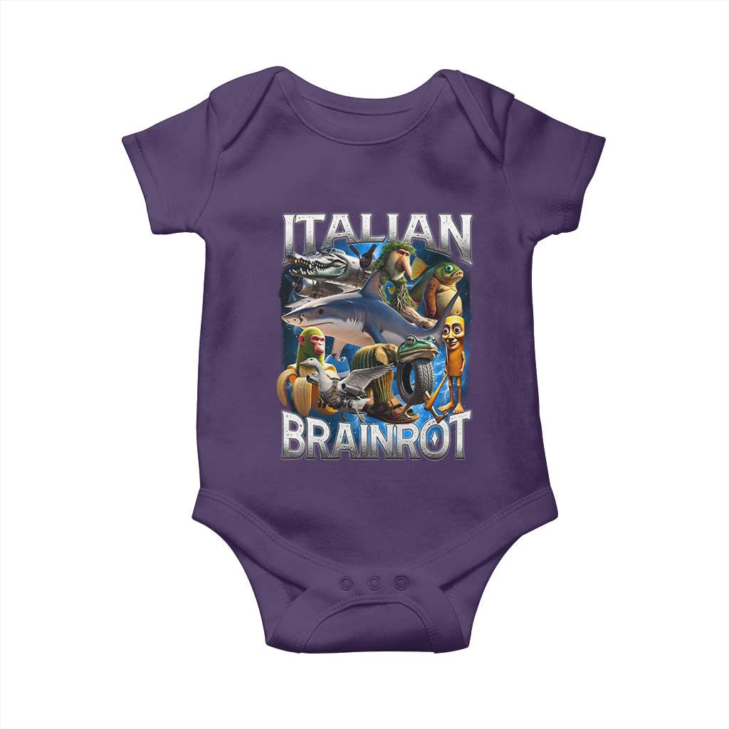 Funny Italian Brainrot Gen Z Meme Baby Onesie