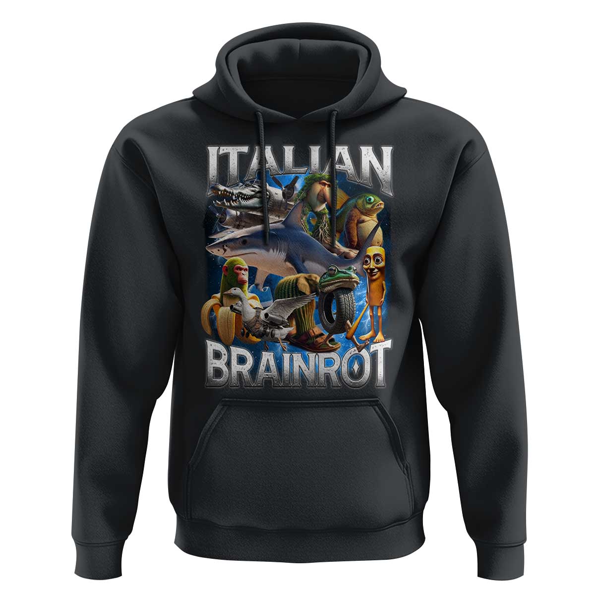 Funny Italian Brainrot Gen Z Meme Hoodie