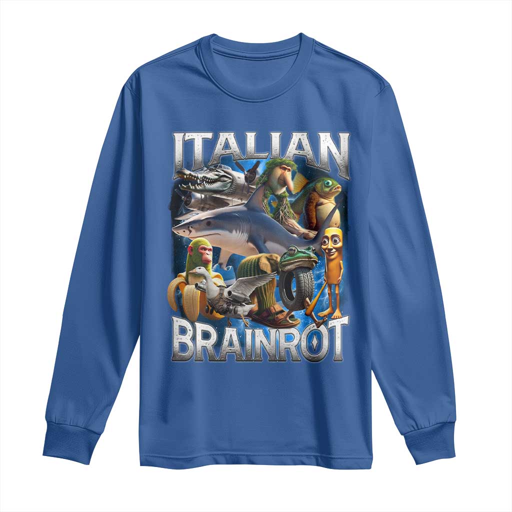 Funny Italian Brainrot Gen Z Meme Long Sleeve Shirt